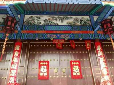 南昌古建筑彩繪,南昌彩繪古建筑,南昌手繪背景圖,南昌背景圖手繪